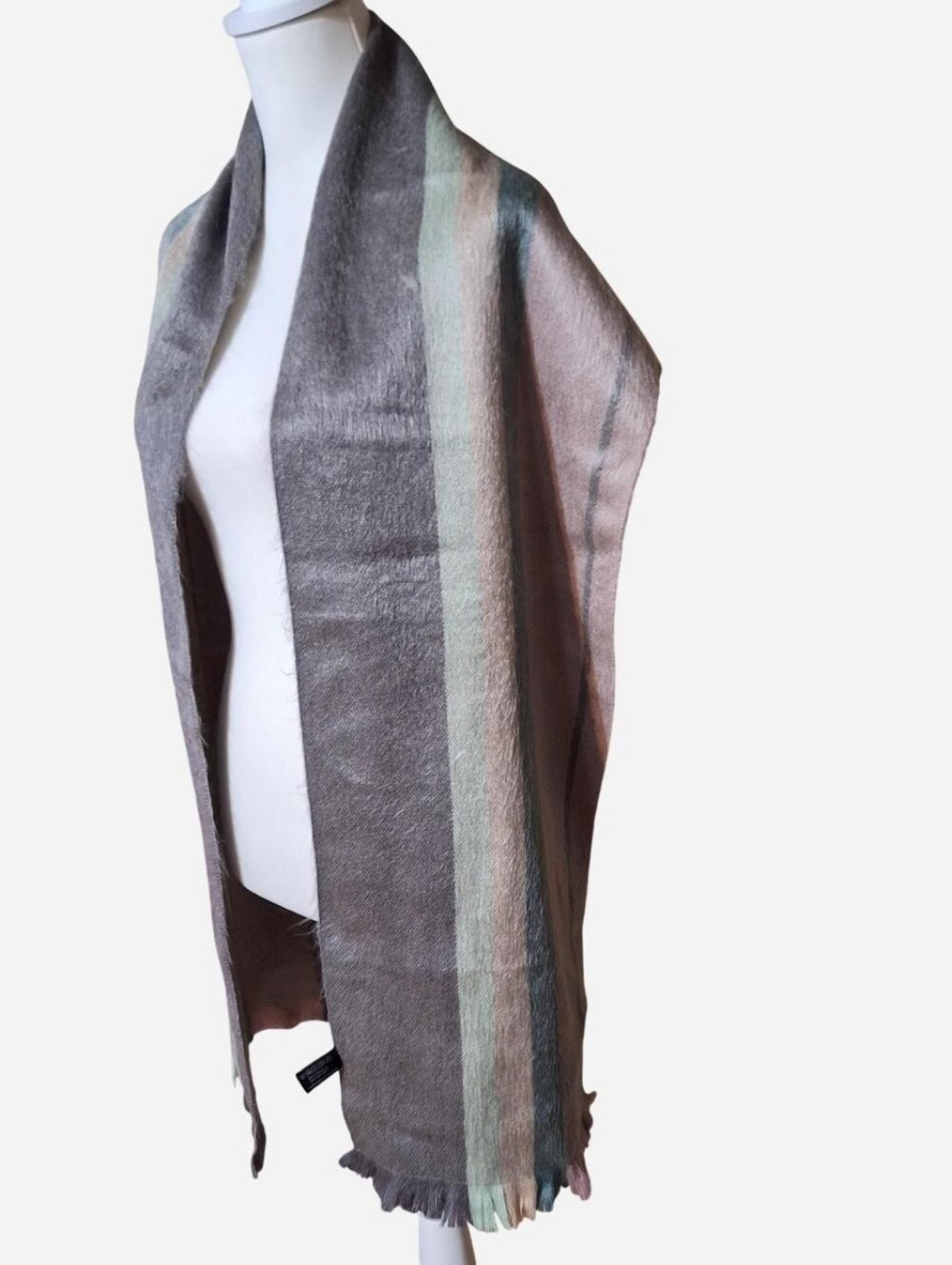 Shupaca Alapca soft fuzzy cozy quite luxury warm earth tones large scarf wrap